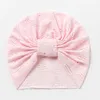 Bébé doux dentelle noeud chapeau garçons filles Turban couleur unie nouveau-né infantile casquette bonnets enfant en bas âge chapeaux infantile chapeaux