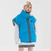 Women's Vests Women's Reflective Parkas With Sleeveless 2022 Winter Stand Collar Thick Coats Men Women Vest