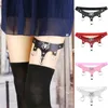 Belts Sexy Women Leather Punk Leg Harnesses Belt Adjustable Rivet Thigh Ring Goth Harajuku Chain Garter