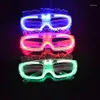 Party Decoration 480pcs/lo Happy Year Sound Music Voice Activate Led Glasses Light Up Eyeglasses For DJ/Party Supplies