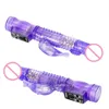 Schoonheid items konijn vibrator realistische dildo penis clitoris stimuleren massager transparante roterende kraal vrouwelijk sexy speelgoed voor vrouwen