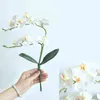 Faux Floral Greenery 3D künstliche Schmetterling Orchidee Blumen gefälschte Mot Flor Orchidee Blume für Zuhause Hochzeit DIY Dekoration Real Touch Home Decor J220906