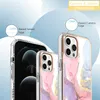 Чехлы из гальванического мрамора для iPhone 11, 12, 13, 14, 15 Pro Max, 7, 8, чехол для телефона с защитой от падения