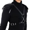 Belts Punk Gothic Leather Body Harness Women Black Suspender Belt Shoulder Corset Lingerie Chain Bra Top Chest Waist