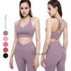 Yoga -pakken Running Sportswear Gym Clothing 2 stuks beha en broek sets kwaliteit stretch slank fit JSF04