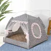 canile penne Cat Dog Lettiera Tenda Kennel Pieghevole Indoor Teepee Pet House Traspirante Cucciolo Tenda Letto Forniture per cani 220912