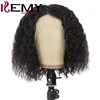 Kinky Curly Short Bob Wig Natural Color 13x4 Cabello humano pelucas delanteras Remy brasile￱o para mujeres prepleted 150%
