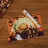 PVC PLACEMATS MATS PADS HALLOWEEN WOVEN HOLIDAY DECORATION INSULED TABLE MATS PUMPKIN COASTERS