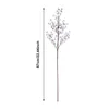Dekorative Blumen 1PC 57 cm Lange künstliche falsche Pflanze weiße Beeren Picks Stiele Home Dekoration Accessoires DIY Crafts Weihnachtsdekoration