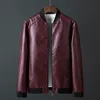 Men's Leather Faux Autumn and Winter Jacket Wild Youth Blazer PU Korean Slim Zipper Streetwear 8XL 220913