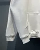 xinxinbuy erkekler tasarımcı hoodies paris fransa çift mektup nakış panelli kravat boya pamuk kadınlar siyah beyaz xs-2xl