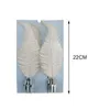 Christmas Decorations 6Pcs Set Fashion Feathers Tree Ornament Accessories Home Party Decoration Wedding Decor Plumes For Xmas Cente X4L7 220912