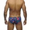 Roupas de banho masculinas 2021 Uxh Flower Swimsuit para homens sexy moda de banho masculina natação Briefas removíveis Bolsa Menina de banho de natação Surf Beach Wear J220913