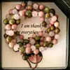 Braccialetti a maglie MG1479 Quarzo rosa 108 Mala Collana annodata Donna 6 mm Unakite Jasaper Rodonite Meditazione Gioielli buddisti