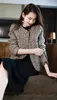 Designer de jaquetas femininas Brand Brand Autumn Winter Terno Western Fashion Tweed Coat Cardigan Spring Casual Casual DAK0