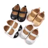 New Baby First Walkers Girls PU Leather Rubber Sole Anti-slip Toddler Shoes Infant Crib Shoes Newborn Girl Mocassini