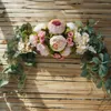 Декоративные цветы свадебные декор дома украшение пиони на фоне ручной работы с ручной работы.