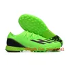 Gift Bag Mens Soccer Boots Football Cleats Trainers Soccer Shoes Turf Man Soft Leather Comfortable Low Ankle Green Pink Orange Blue Red X Speedportal.1 TF US6.5-11