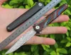 1 stks m6670 flipper vouwmes vg10 damascus stalen mes kleur g10 handgreep kogellager snel open EDC pocket messen