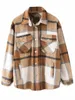 Vestes Femmes Klkxmyt Plaid Femmes Manteau Automne Hiver Vintage Élégant Poches Surdimensionné Casual Chaud Chic Tops 220913