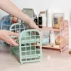 Hooks Korean Cute 2 Layer Cosmetic Brush Pencil Storage Rack Simple Desktop Stationery Organizer DIY Folding Handmade