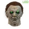 Party Masks Halloween Scary Face Mask Michael Myers Horror Cosplay Costume Latex Props Men Adult Kids Full