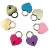 Serrure concentrique en forme de coeur en métal multicolore clé cadenas boîte à outils de gymnastique paquet serrures de porte fournitures de construction XA0028