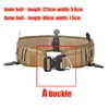 Ceinture tactique militaire réglable pour hommes, soutien de taille, boucle en métal, pratique, rembourrée Molle, Combat de l'armée, chasse, Paintball