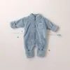 Strampler geborenes Baby Winter Frühling Herbst Kleidung Säuglingskleidung für Mädchen Jungen Weiches Fleece Bebe Strampler Overall Babyspielanzug 018 Monate 220913