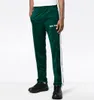 Erkekler Palms Pants 23SS Melekler Striped Yan Fermuar Retro Kampüs Erkekler Kadın Spor 4109 06