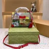 Designer -Handbag Single Shoulder Meenger Bag Ladies Letter Prints Crobody Back Package Square Lock Claic Gold Chain Flap Bags Light Gold Hardware