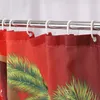 Tende da doccia Tenda natalizia di Babbo Natale con ganci Decorazioni per il bagno Decorazione impermeabile da 72 pollici