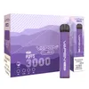 Authentieke VAPEN CUBE 3000 Rookwolken Wegwerp vape-penapparaat Elektronische e-sigarettenkits 8 ml capaciteit 1000 mAh batterij Voorgevulde repen Vaporiezer Pure smaakdamp