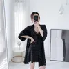 Vêtements de nuit pour femmes chemise de nuit d'été 2 pc femmes glace soie mince Sexy vêtements de nuit femmes robe salon ensemble haute qualité Lingerie avec Robe