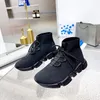 Fashion Shoes Accessories boots Balencaigaity men' women' autumn and winter leather alphabet socks boots D-018