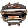 Evening Bags Leather Men's Bag Briefcase Portable Shoulder Messenger Crossbody Pack Durable Waterproof Satchel