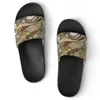 Unisex designer anpassade skor casual tofflor män kvinnor anpassad handmålad mode vattentät öppen tå sommar glider