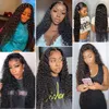 Inch Deep Wave Lace Frontal Wig 13x6 Curly Front Human Hair Transparent Wigs PrePlucked