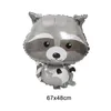 Украшение вечеринки 1pc мультипликационные шарики животных фольги Hedgehog Squirrel Ballons Jungle Деньги рождения дети Globos Детский душ припасы душа