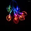 Strings 10/20/40/80 LED Holiday Light Lover Heat 3D Decorative Lamp Roon Indoor Decoration Party Wedding Fairy Lights IY301225