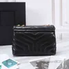 حقائب سهرة كلاسيكية حقائب كتف حقيبة يد بسلسلة نسائية عالية الجودة جلد فاخر ماركة مصمم Crossbody محافظ نسائية 220325Multi Poche