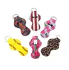 Party Favor Porte-clés en néoprène Sports Imprimé Chapstick Holder Leopard Wrap Lipstick Holders Lip Er Party Favor Gift 61 Designs Drop D Dh58Q