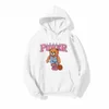 Sweats à capuche pour hommes Streetwear Inaka Power Hoodie Funny Bear Print 320g Tissu lourd Coton Hommes / Femmes Hip Hop Harajuku Sweats Vêtements