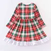 Girl's Dresses Girlymax Christmas 2 Colors Baby Girls Gingham Plaid Truck Dress Kids Clothing Ruffles Boutique 0913