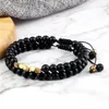 Brin Irrégulier Perles De Cuivre Bracelets Couples 6mm Naturel Oeil De Tigre Pierre De Lave Ensemble Bracelet Pour Femmes Hommes Mode Réglable Bijoux