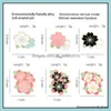 핀 브로치 맞춤형 합금 브로치 만화 체리 꽃 패션 매듭 드레스 배지 단순화 핑크 꽃 액세서리 PAI DH0TP