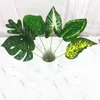 Faux Floral Greenery Artificial Turtle Leaves Simulation Flower Single Flower Accessories Decorative Home Christmas Decoration Green Plant Leaves J220906