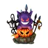 Objets décoratifs Figurines Halloween Jardin Décoration Gengar Citrouille Résine Artisanat Statue Cour Ornement 220914