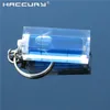 20Pcs/Lot HACCURY Key Chain Small bubble level spirit Acrylic Square Level Measuring Instrument Size 15x15x36mm