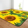 Carpets Large Carpet Crawling Mat Kids Room Table Rug Rose Sunflower Print Bedroom Living